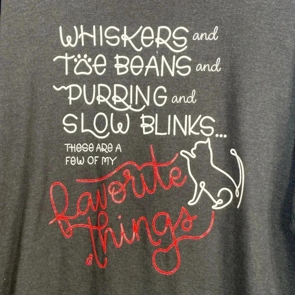 Perfect tri district Dark Grey Cat Lovers Lightweight Sweatshirt Small - Picture 4 of 5
